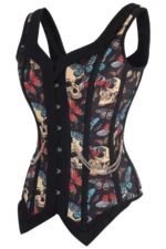 steampunk corset , steampunk corset top , corset top , steampunk bustier , halloween top , brocade corset dress , punk corset , steampunk fashion