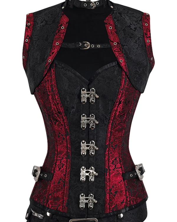steampunk corset , steampunk corset top , corset top , steampunk bustier , halloween top , brocade corset dress , punk corset , steampunk fashion