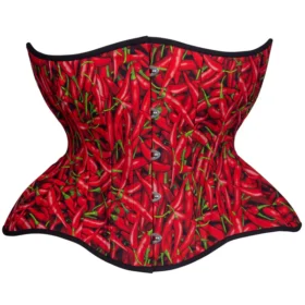 Hot Peppers Cupless Underbreast Curvy Extreme Corset