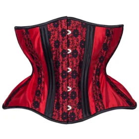Sangria Lace Up Open Cup Curvy Extreme Corset