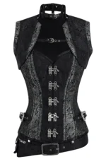 steampunk corset , steampunk corset top , corset top , steampunk bustier , halloween top , brocade corset dress , punk corset , steampunk fashion