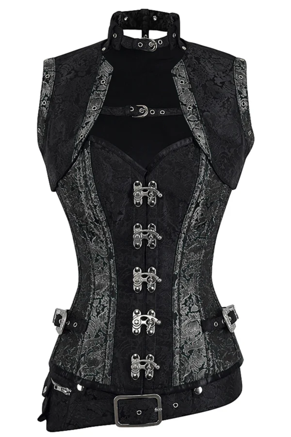 steampunk corset , steampunk corset top , corset top , steampunk bustier , halloween top , brocade corset dress , punk corset , steampunk fashion