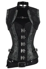 steampunk corset , steampunk corset top , corset top , steampunk bustier , halloween top , brocade corset dress , punk corset , steampunk fashion