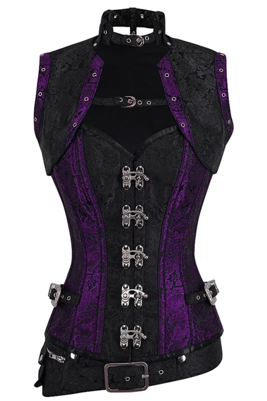steampunk corset , steampunk corset top , corset top , steampunk bustier , halloween top , brocade corset dress , punk corset , steampunk fashion