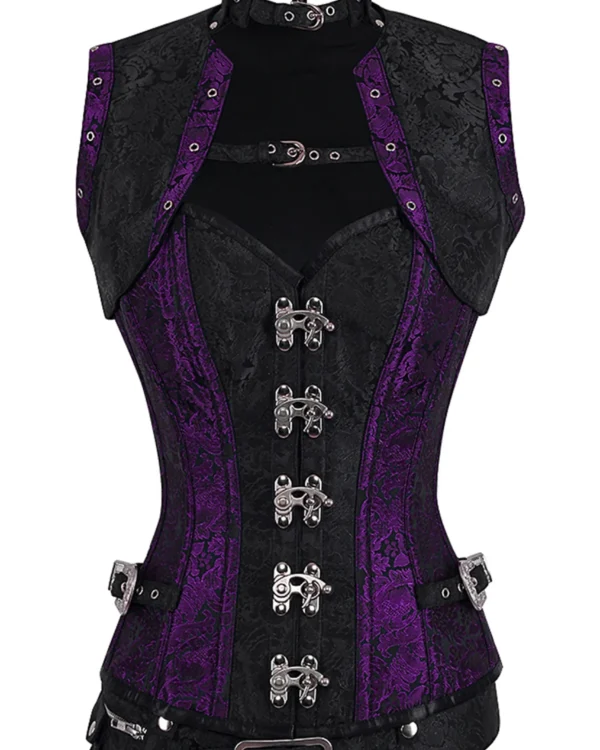 steampunk corset , steampunk corset top , corset top , steampunk bustier , halloween top , brocade corset dress , punk corset , steampunk fashion