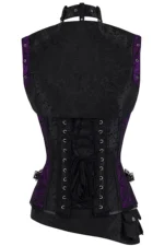 steampunk corset , steampunk corset top , corset top , steampunk bustier , halloween top , brocade corset dress , punk corset , steampunk fashion