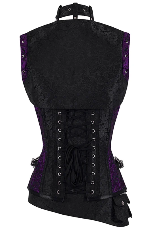 steampunk corset , steampunk corset top , corset top , steampunk bustier , halloween top , brocade corset dress , punk corset , steampunk fashion