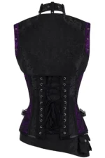 steampunk corset , steampunk corset top , corset top , steampunk bustier , halloween top , brocade corset dress , punk corset , steampunk fashion