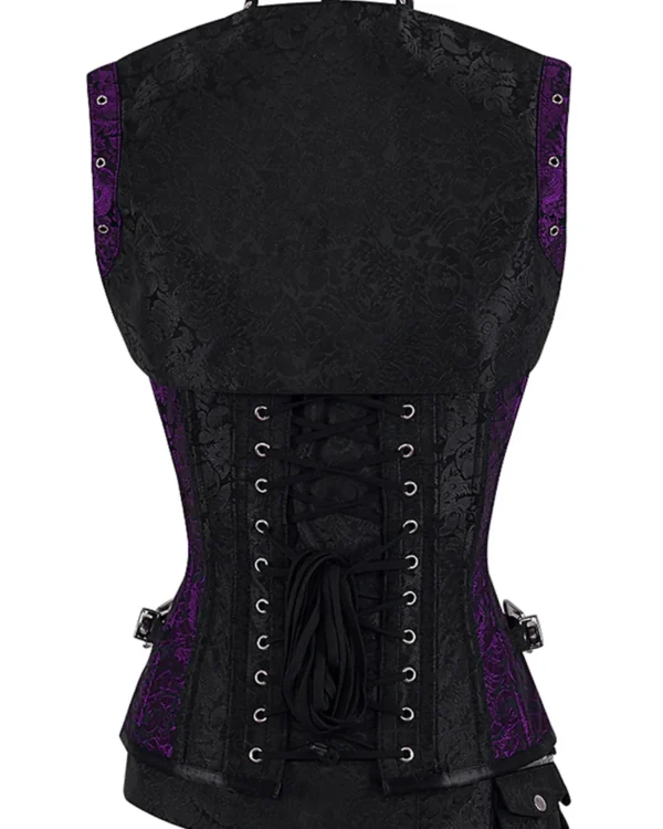 steampunk corset , steampunk corset top , corset top , steampunk bustier , halloween top , brocade corset dress , punk corset , steampunk fashion