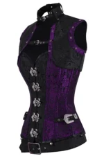 steampunk corset , steampunk corset top , corset top , steampunk bustier , halloween top , brocade corset dress , punk corset , steampunk fashion