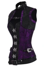 steampunk corset , steampunk corset top , corset top , steampunk bustier , halloween top , brocade corset dress , punk corset , steampunk fashion