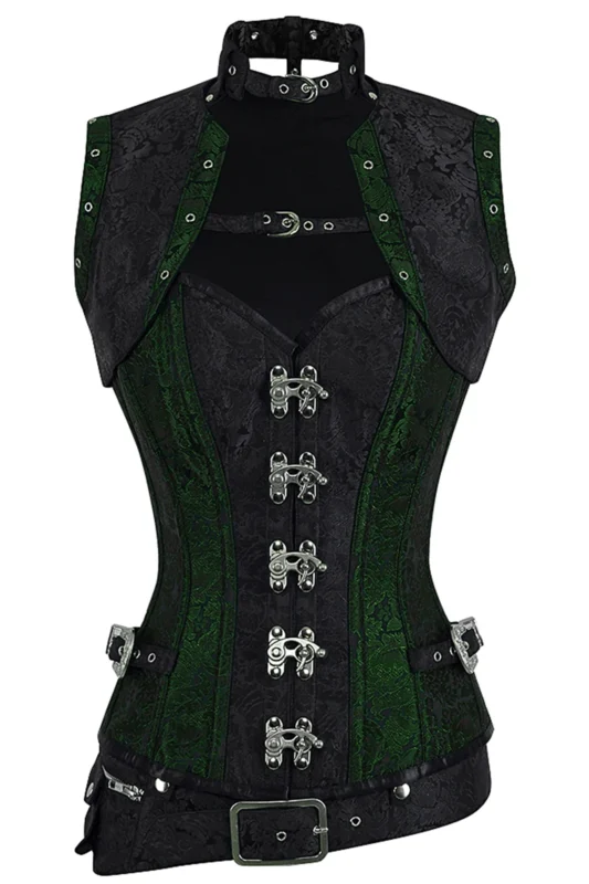 steampunk corset , steampunk corset top , corset top , steampunk bustier , halloween top , brocade corset dress , punk corset , steampunk fashion