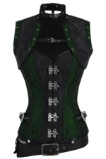 steampunk corset , steampunk corset top , corset top , steampunk bustier , halloween top , brocade corset dress , punk corset , steampunk fashion