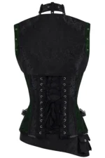 steampunk corset , steampunk corset top , corset top , steampunk bustier , halloween top , brocade corset dress , punk corset , steampunk fashion