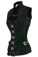 steampunk corset , steampunk corset top , corset top , steampunk bustier , halloween top , brocade corset dress , punk corset , steampunk fashion