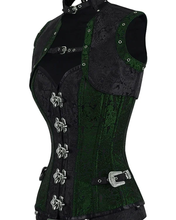 steampunk corset , steampunk corset top , corset top , steampunk bustier , halloween top , brocade corset dress , punk corset , steampunk fashion