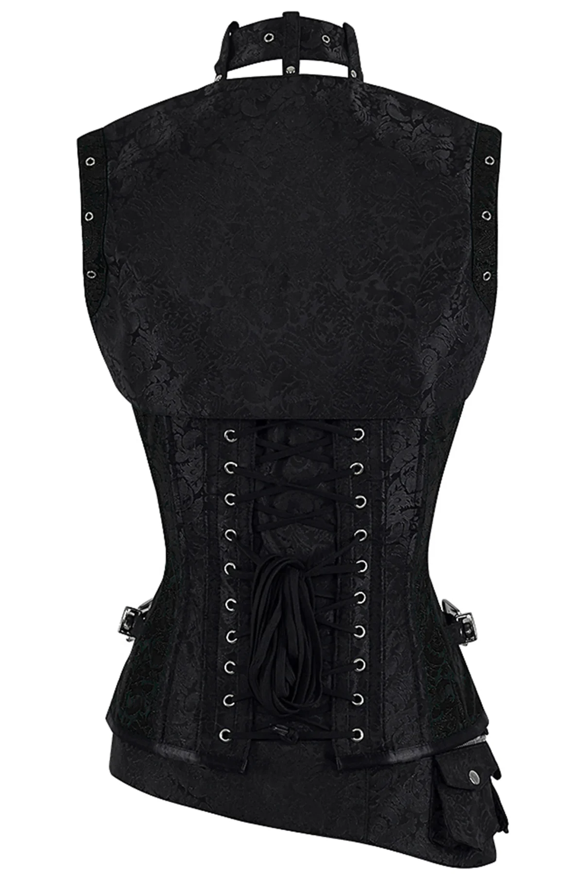 Handmade Fully Steel Boned Steampunk Corset with Jacket & Belt – High-Quality Metalwork and Original Design