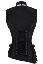 Handmade Fully Steel Boned Steampunk Corset with Jacket & Belt – High-Quality Metalwork and Original Design