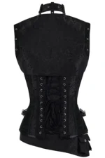 Handmade Fully Steel Boned Steampunk Corset with Jacket & Belt – High-Quality Metalwork and Original Design