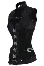 Handmade Fully Steel Boned Steampunk Corset with Jacket & Belt – High-Quality Metalwork and Original Design