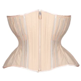 Beige Fine Mesh No Line Underbust Curvy Extreme Corset