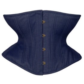 Dark Wash Denim Cupless Hourglass Curvy Extreme Corset