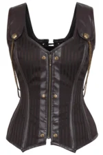 steampunk corset , steampunk corset top , corset top , steampunk bustier , halloween top , brocade corset dress , punk corset , steampunk fashion