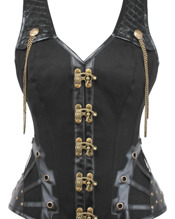 steampunk corset , steampunk corset top , corset top , steampunk bustier , halloween top , brocade corset dress , punk corset , steampunk fashion