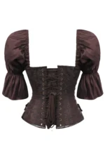 steampunk corset , steampunk corset top , corset top , steampunk bustier , halloween top , brocade corset dress , punk corset , steampunk fashion