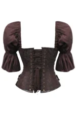 steampunk corset , steampunk corset top , corset top , steampunk bustier , halloween top , brocade corset dress , punk corset , steampunk fashion