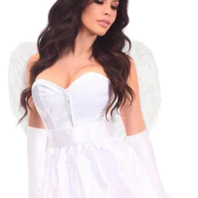 White Bridal Sweet Angel Halloween Corset Costume