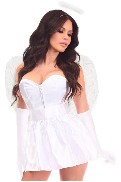 White Bridal Sweet Angel Halloween Corset Costume