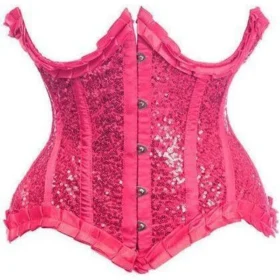 Fuchsia Pink Underwire Curvy Steel Boned Waist Cincher Corset