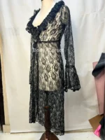 Gothic Faux Leather Corset Shrug Lace Up Waist Cincher