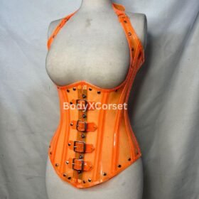 Neon Orange PVC Corset