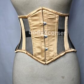 Waist Trainer Corset  Vintage Cupless Lingerie Steampunk Bustier Top for Women Adjustable Open Cup Bra Lace-Up Boned Waist Corset Dress Prom