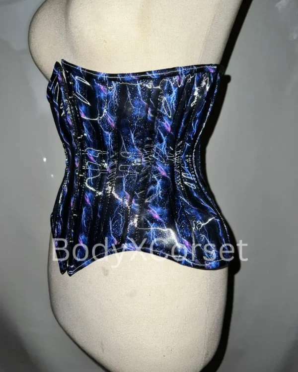 Holographic Steel Boned Underbust Corset – Waist Trainer