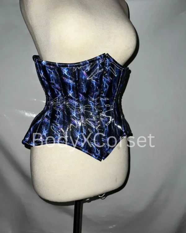 Holographic Steel Boned Underbust Corset – Waist Trainer