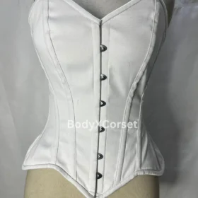 White Overbust Bridal Bustier Corset