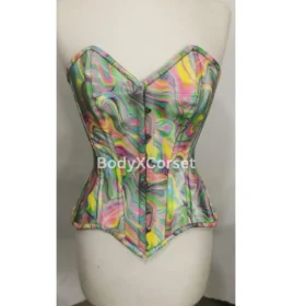 Multi-color holographic corset
