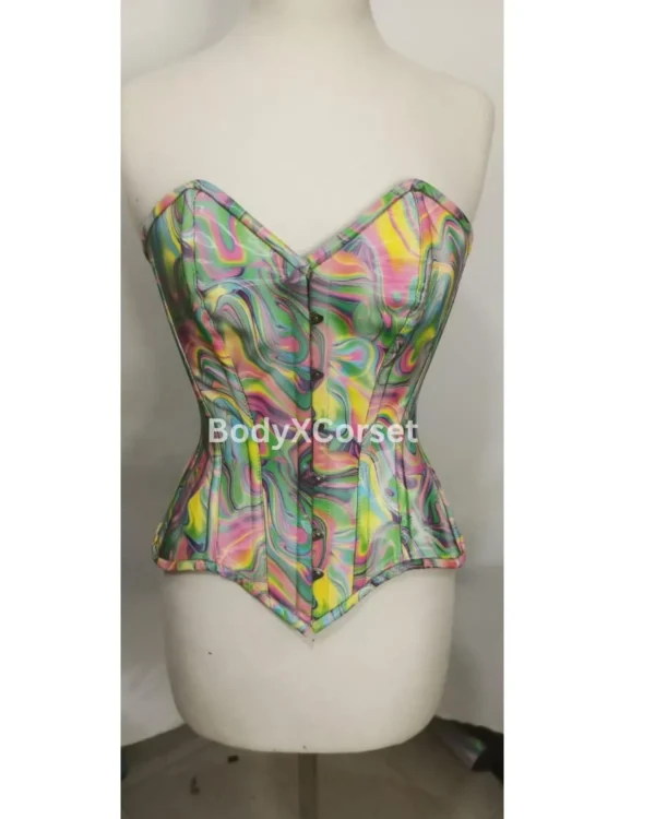 Multi-color holographic corset