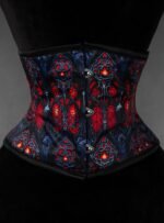 Gothic Stained Glass Underbust Corset for Women curvycorset.com