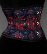 Gothic Stained Glass Underbust Corset for Women curvycorset.com